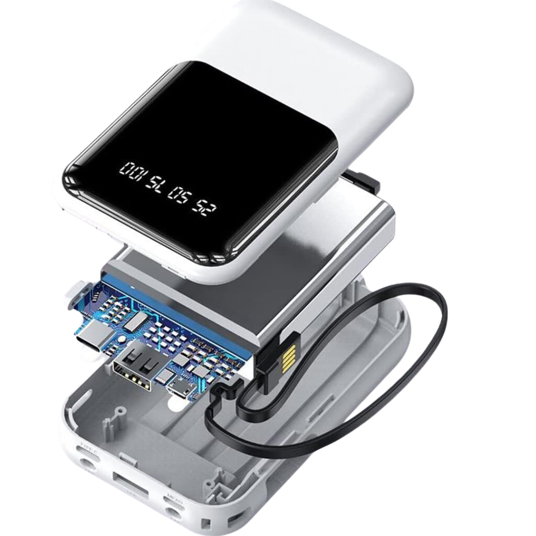 Power Bank Portátil 10000mAh Más Cables