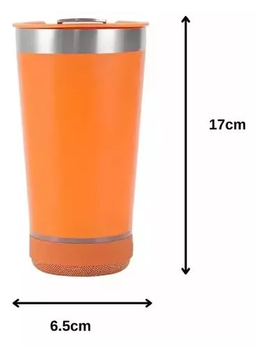 🟢Vaso Térmico Con Parlante Bluetooth