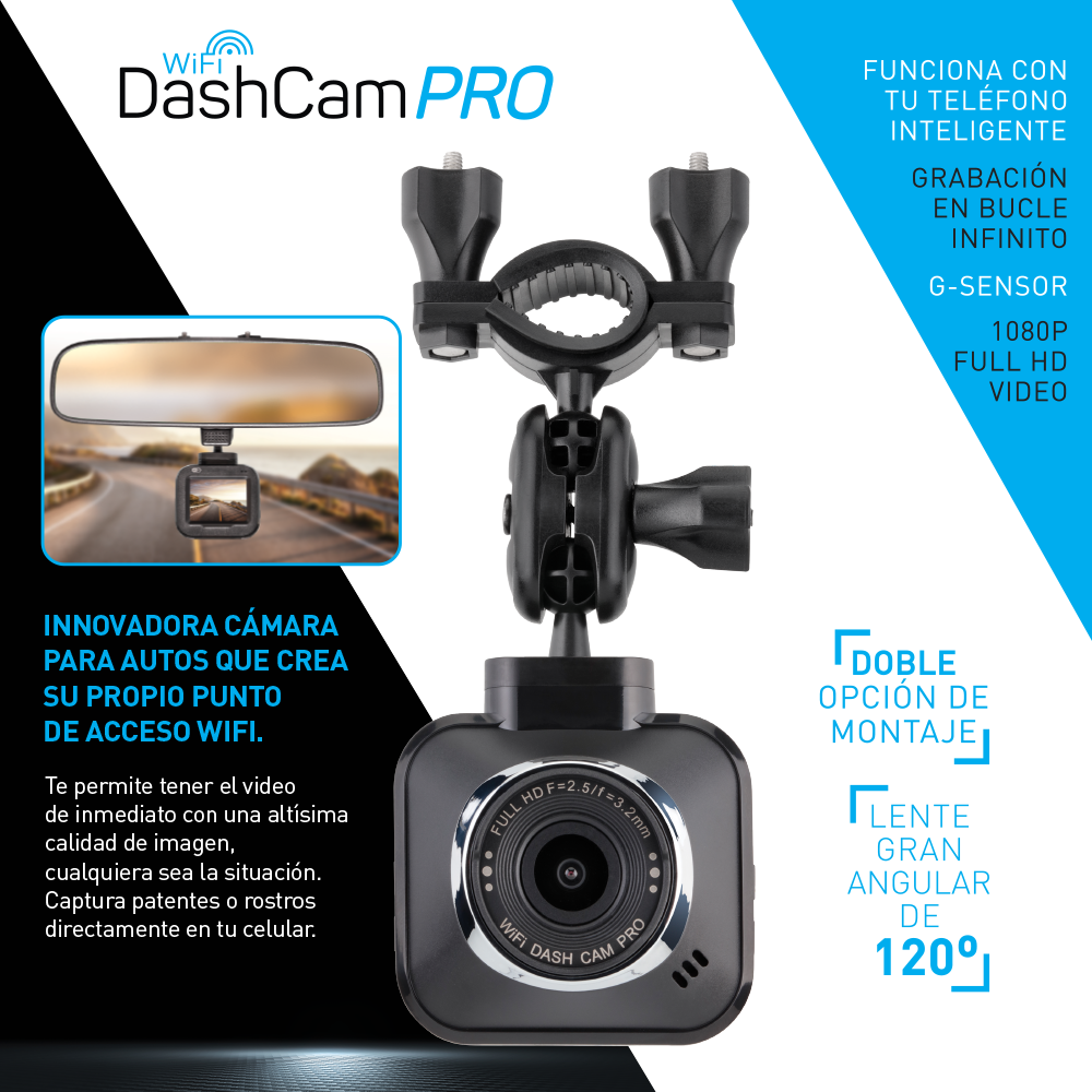 Wifi Dash Cam Pro Cámara para auto