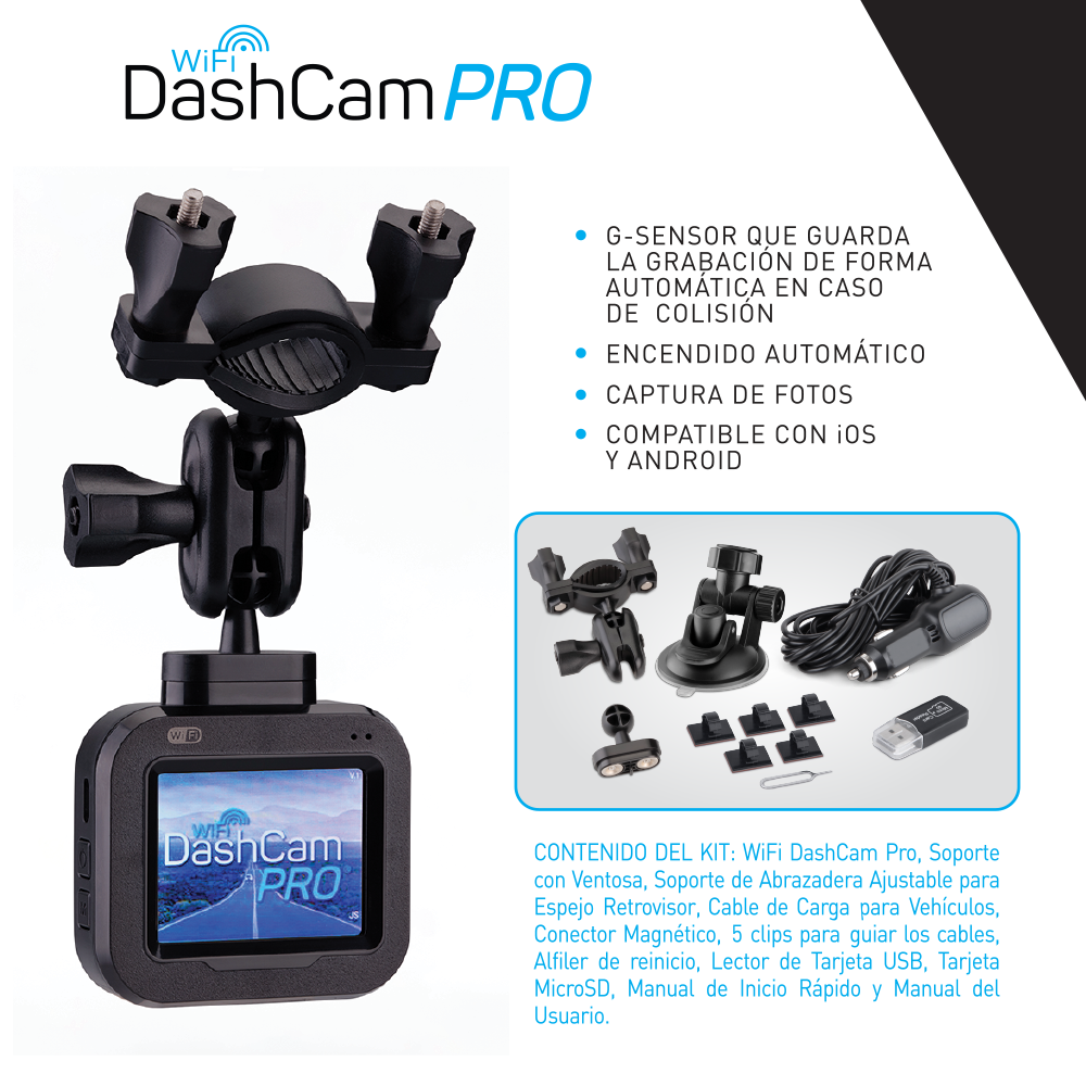 Wifi Dash Cam Pro Cámara para auto